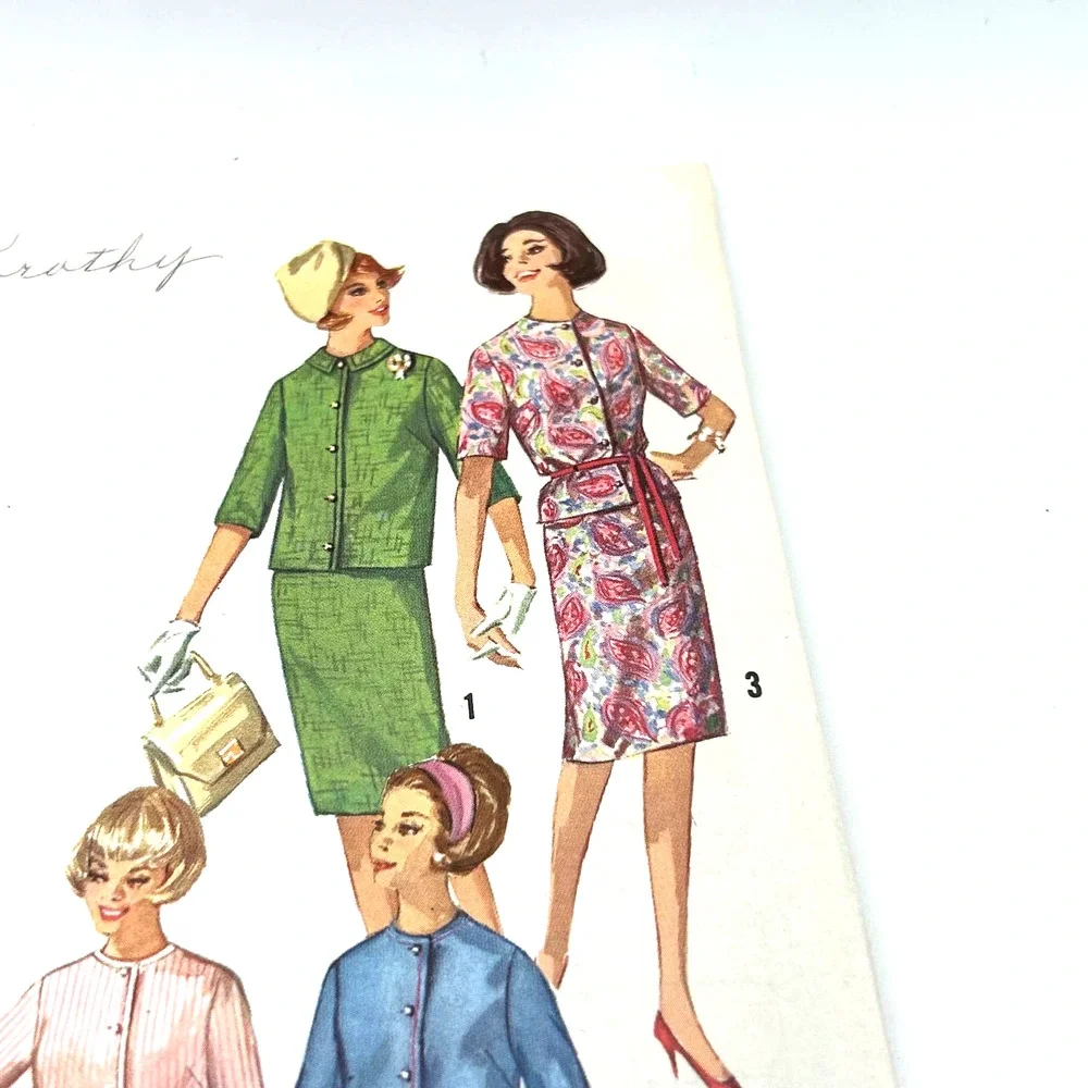 Simplicity Vintage 1960's‎ Pattern #4859  Junior Misses Skirt and Jacket Size 16